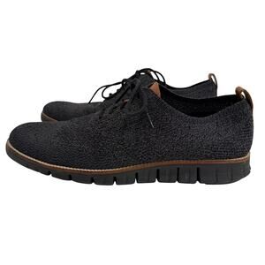 Cole Haan ZERØGRAND Knit Oxford Shoes Dark Gray Brown Men’s 11.5